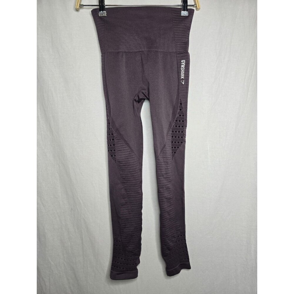 Gymshark High Waisted Energy Seamless Leggings in Purple Wash Full Length Small